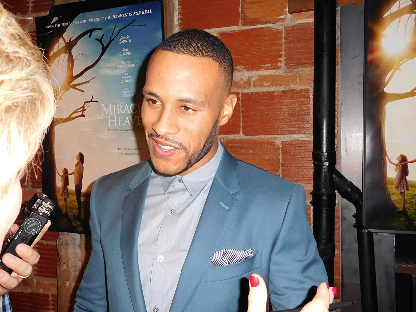 Devon Franklin outside of Miracles from Heaven